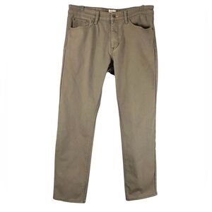 Men’s Weatherproof Vintage Fleece Lined Pant in Brown Size 36